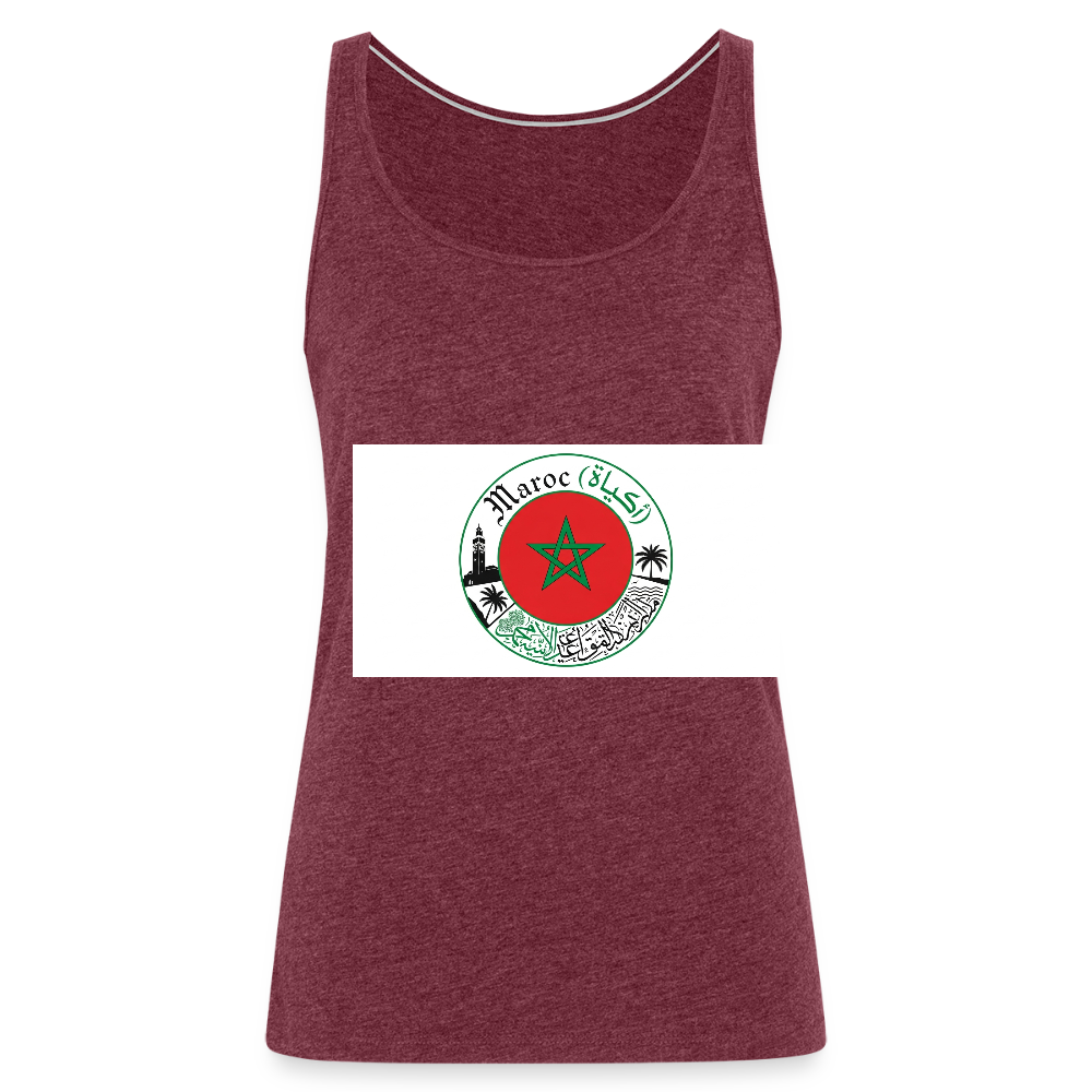 Débardeur Premium Femme - heather burgundy