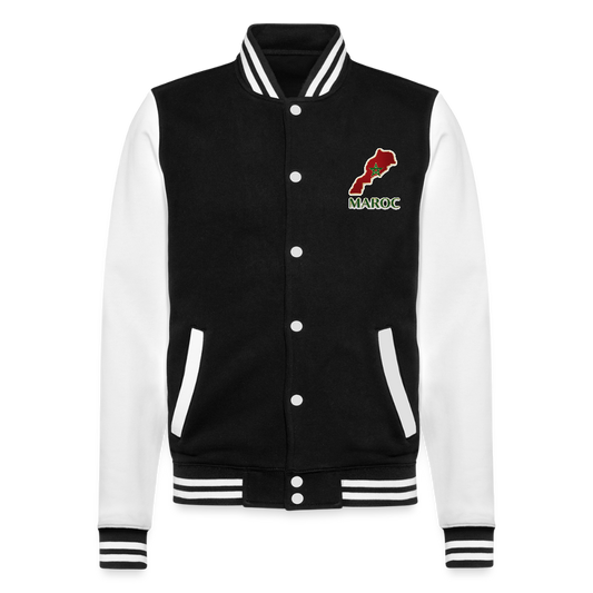 College Sweat Jacket - black/white