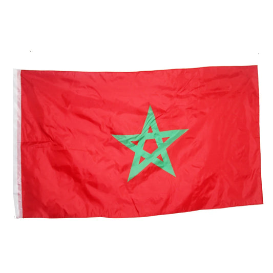 Drapeau du Maroc 90x150cm - Bannière Nationale Décorative