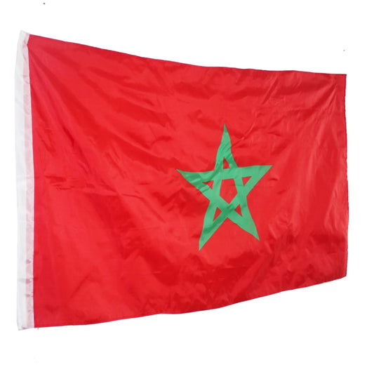 Drapeau du Maroc 90x150cm - Bannière Nationale Décorative