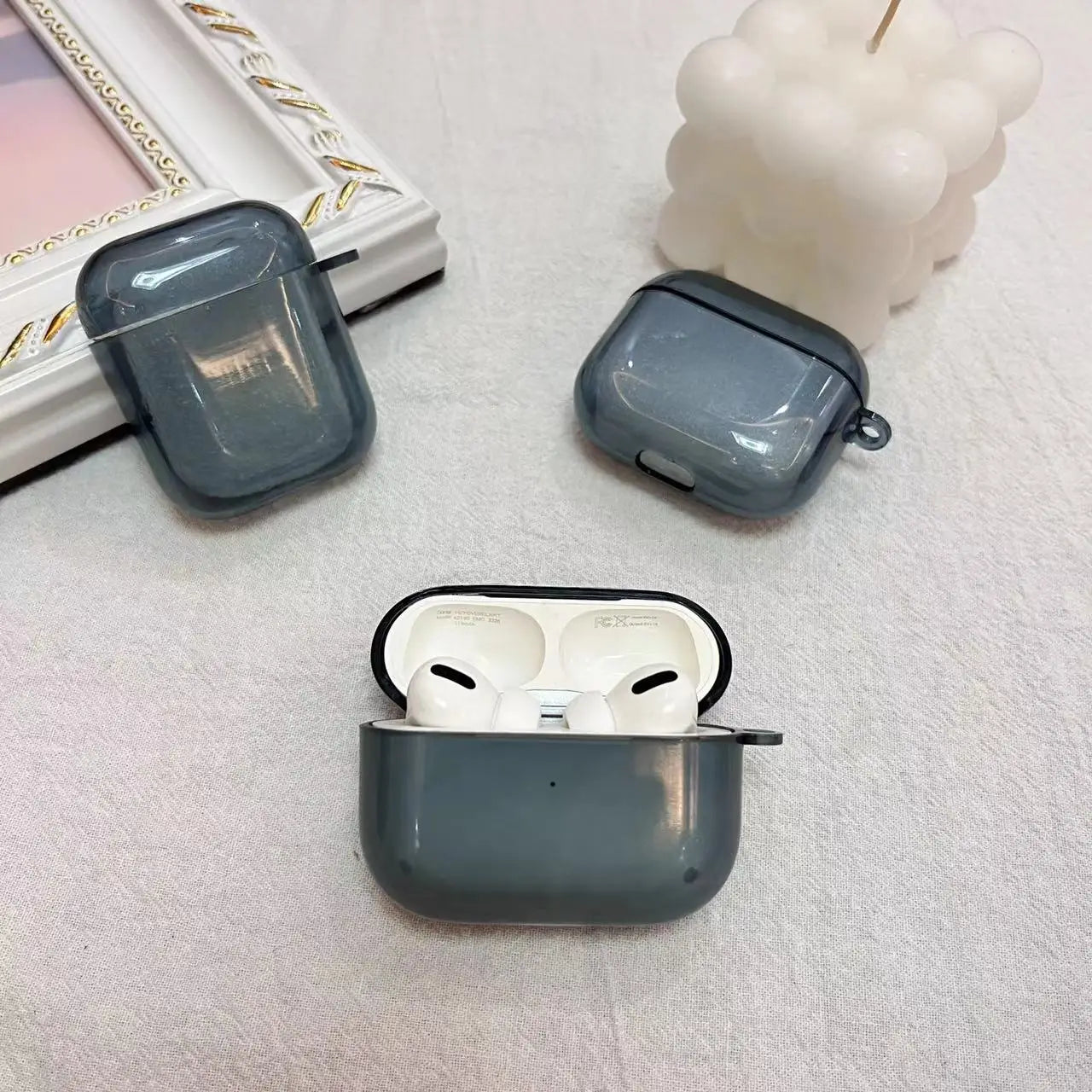 Étui Silicone AirPods avec Crochet - Protection Anti-chute