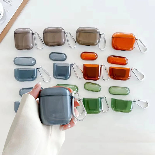 Étui Silicone AirPods avec Crochet - Protection Anti-chute