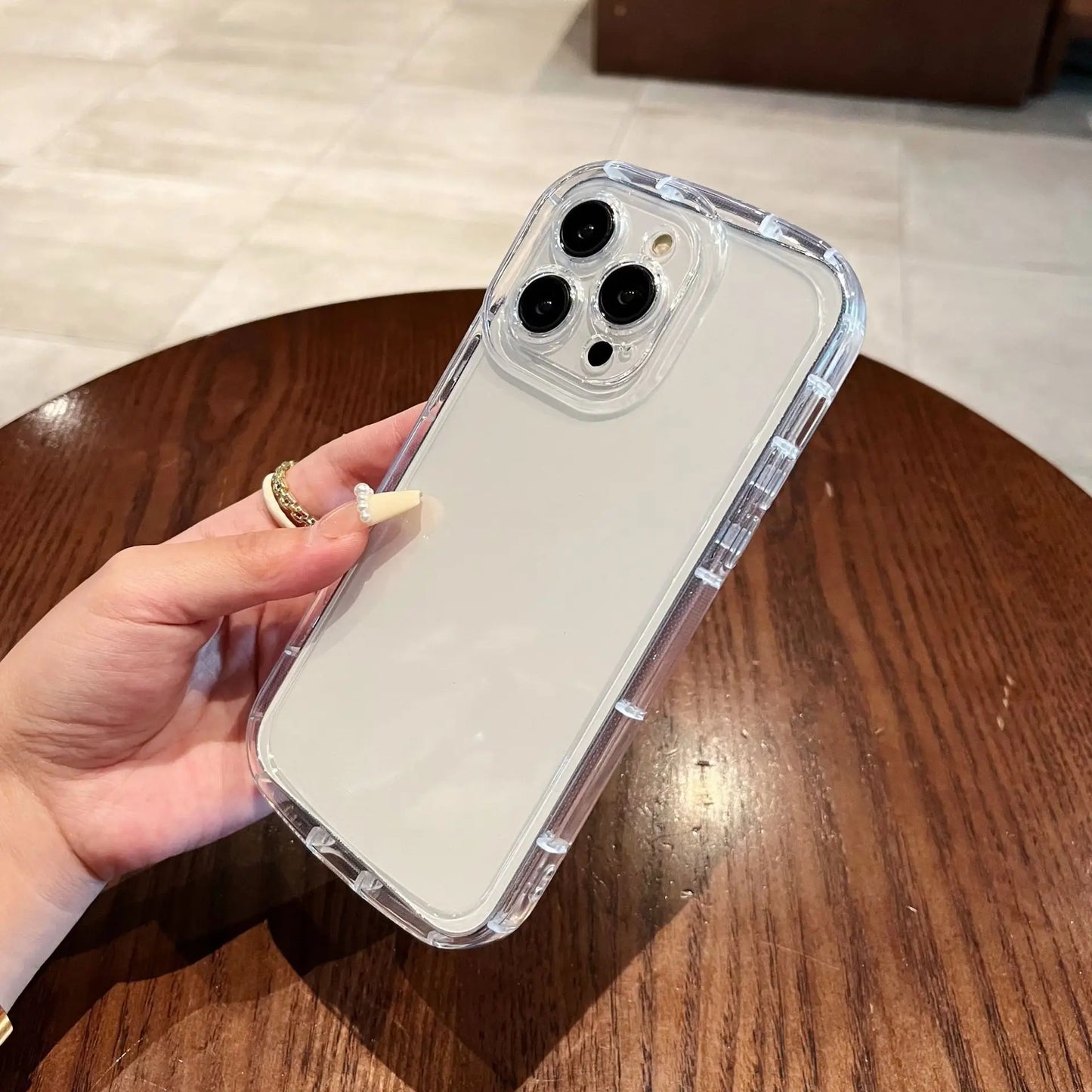 Coque Transparente Bolomboy pour iPhone 16 Pro Max 15 14 13 12 11 XR X XS Max SE 6 7 8 15 Plus - Protection Antichoc Silicone