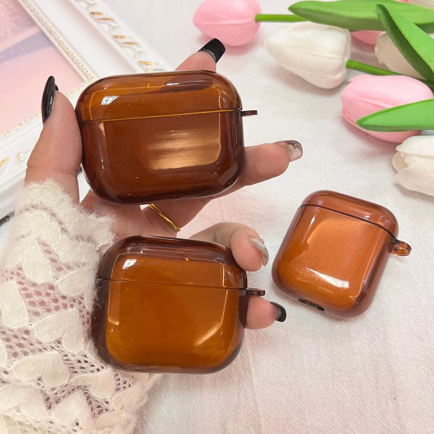Étui Silicone AirPods avec Crochet - Protection Anti-chute