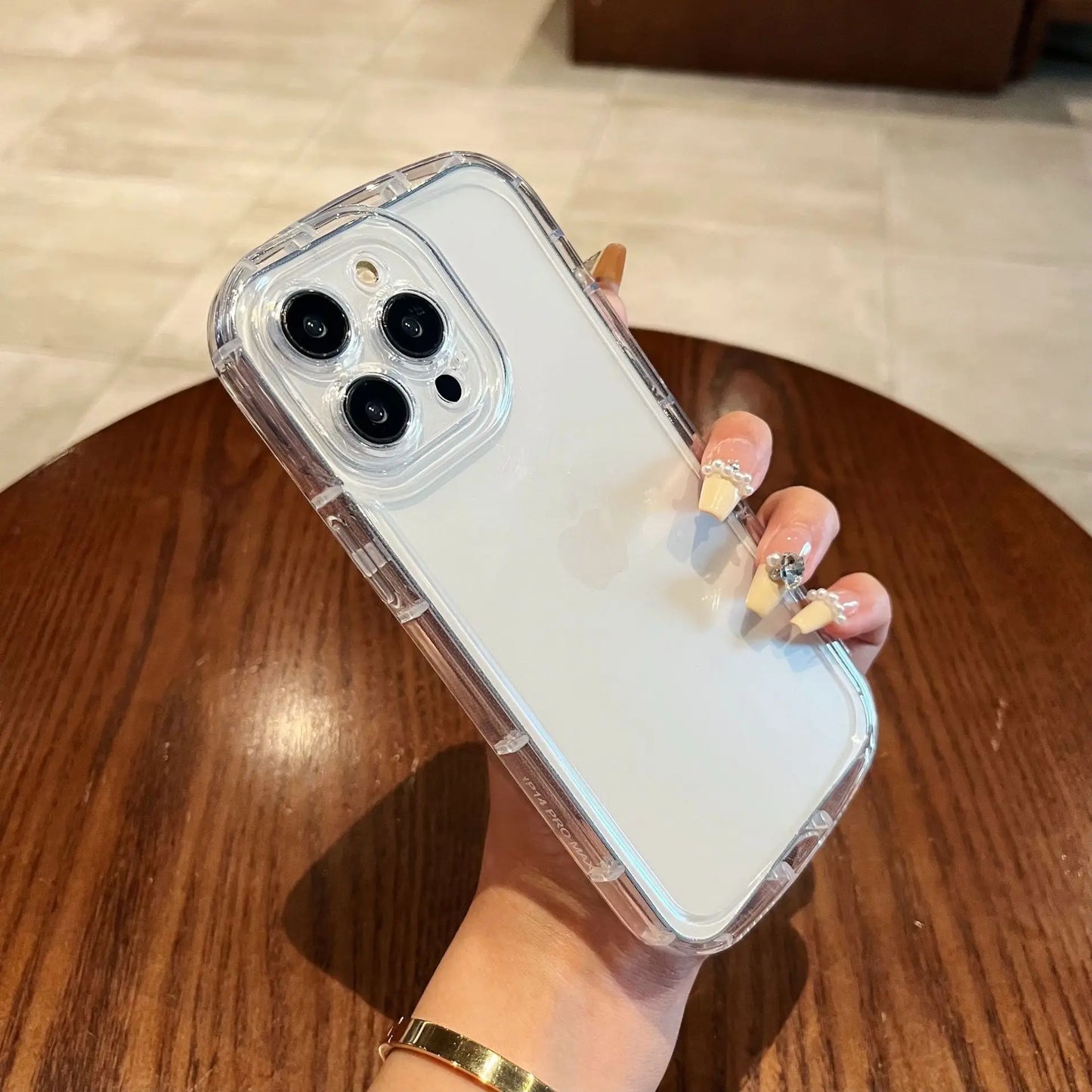 Coque Transparente Bolomboy pour iPhone 16 Pro Max 15 14 13 12 11 XR X XS Max SE 6 7 8 15 Plus - Protection Antichoc Silicone