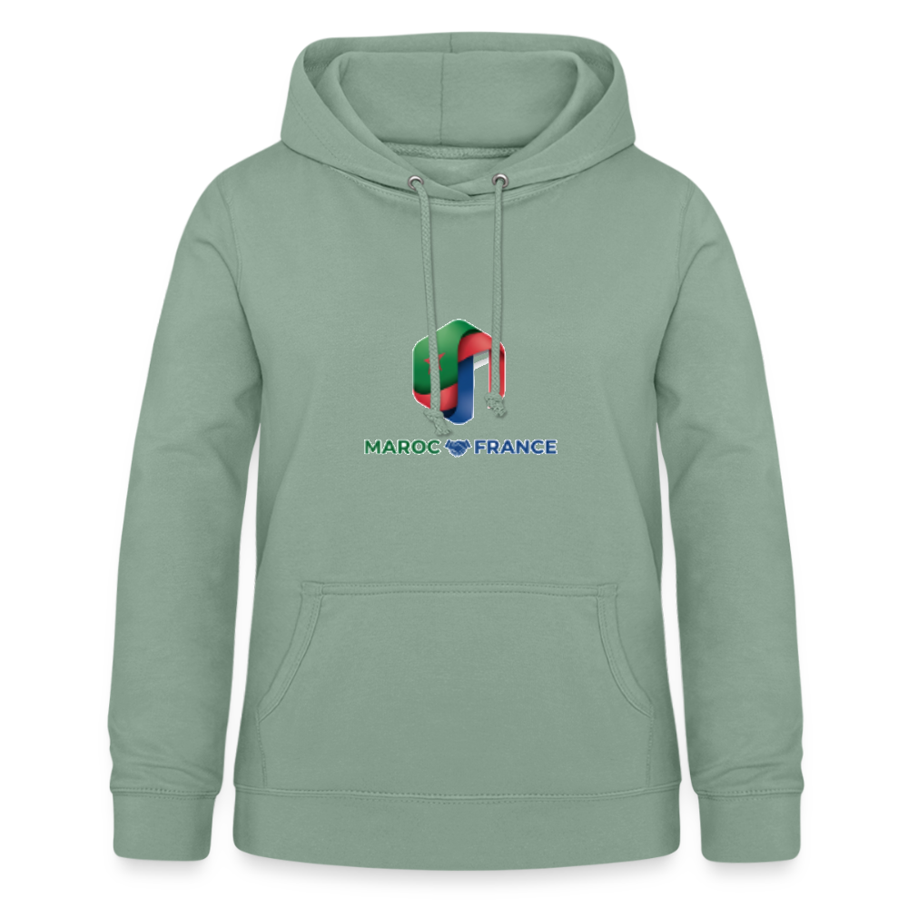 Sweat à capuche Femme - steel green