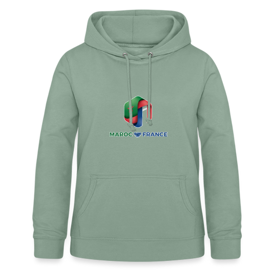 Sweat à capuche Femme - steel green