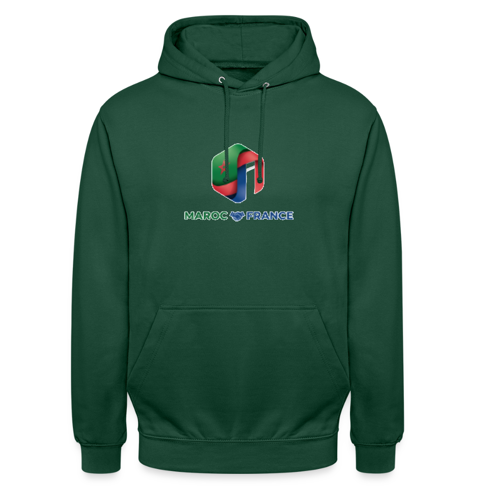 Sweat-shirt à capuche unisexe - bottle green