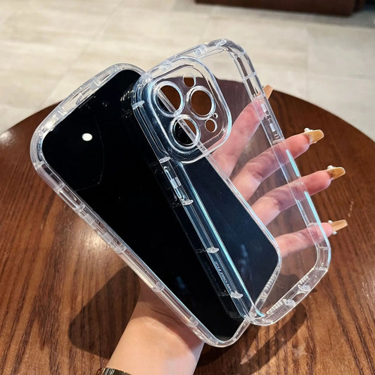 Coque Transparente Bolomboy pour iPhone 16 Pro Max 15 14 13 12 11 XR X XS Max SE 6 7 8 15 Plus - Protection Antichoc Silicone